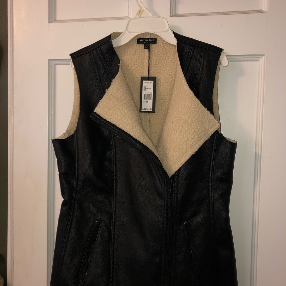 Kenneth Cole faux leather vest - Picture 2 of 4